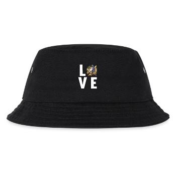 Tauben Taube - Kinder Bucket Hat - Schwarz - Vorne