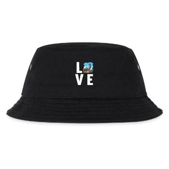 Tauben Taube - Kinder Bucket Hat - Schwarz - Vorne