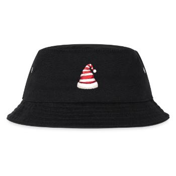Candy Stripe Santa Hat - Kinder Bucket Hat - Schwarz - Vorne