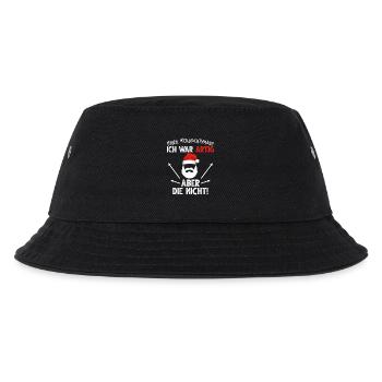 Lieber Weihnachtsmann ich war artig aber die nicht - Kinder Bucket Hat - Schwarz - Vorne
