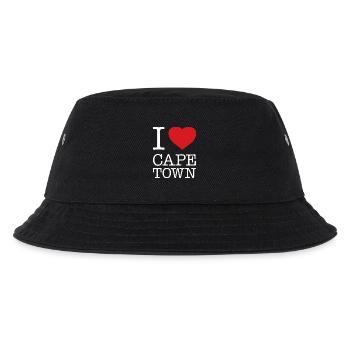 I love Cape Town Kapstadt - Kinder Bucket Hat - Schwarz - Vorne