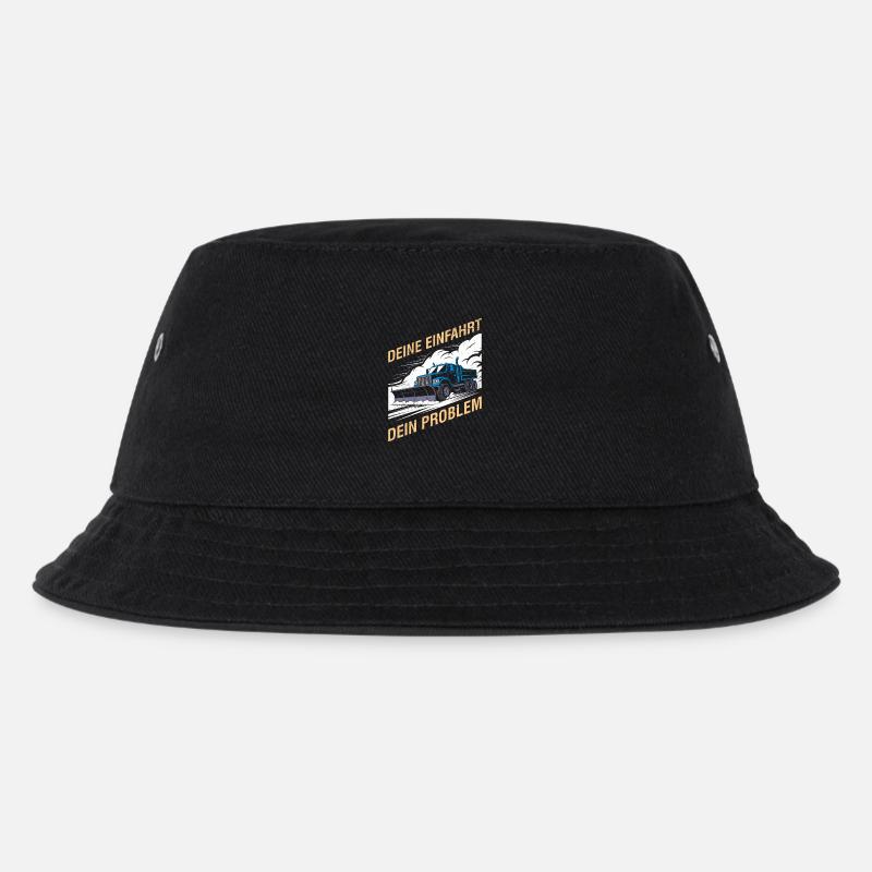 Winterdienst YOUR DRIVEWAY YOUR PROBLEM Lustig - Kinder Bucket Hat - Schwarz