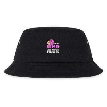 Nur der Donut-Ring am Finger - Kinder Bucket Hat - Schwarz - Vorne