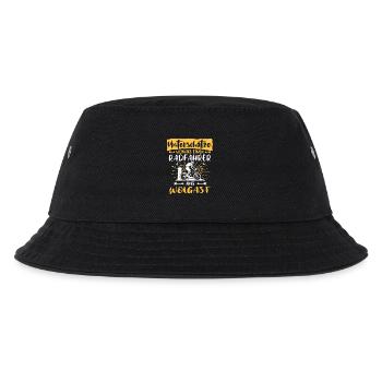 Wolgast Fahrradfahrer Wolgaster - Kinder Bucket Hat - Schwarz - Vorne