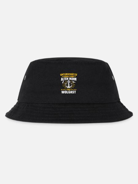 Wolgast Unterschätze Wolgaster Mann - Kinder Bucket Hat - Schwarz