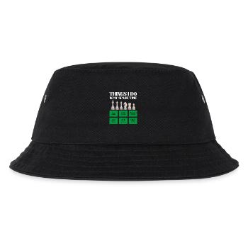 Chess time in leisure time - Kids’ Bucket Hat - black - Front