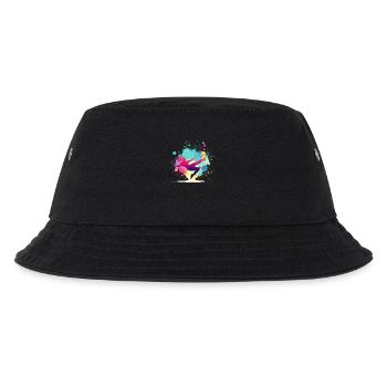 Soccer Soccer Woman, Soccer Player, Colorful Woman - Kids’ Bucket Hat - black - Front
