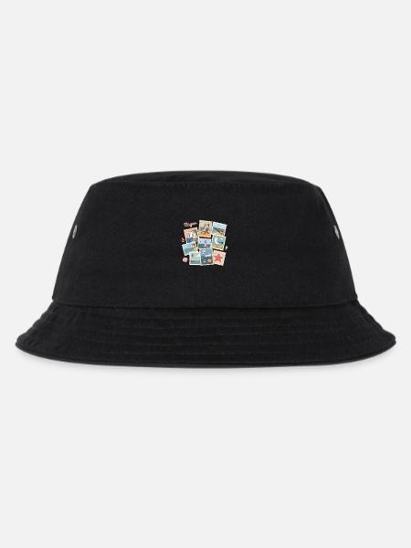 Rügen Küsten Postkarten-Design Ostsee - Kinder Bucket Hat - Schwarz
