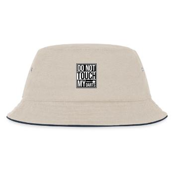 Ne touchez pas à mes fléchettes Avertissement Humour du joueur de fléchettes - Bob Enfant - blanc cassé/bleu marine - Devant
