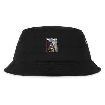 Angetrieben von Chalk- und Beta-Kletterdesign - Kinder Bucket Hat - Schwarz - Vorne