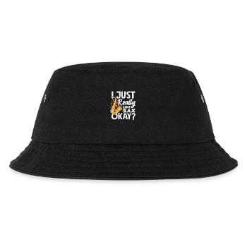 Just Really Like Sax Saxophone Orchestra Jazz Band - Kids’ Bucket Hat - black - Front
