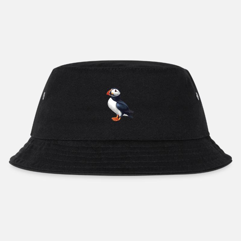 Puffin Papageientaucher - Kinder Bucket Hat - Schwarz