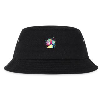 Handball Handballerin, bunt Handballspielerin - Kinder Bucket Hat - Schwarz - Vorne