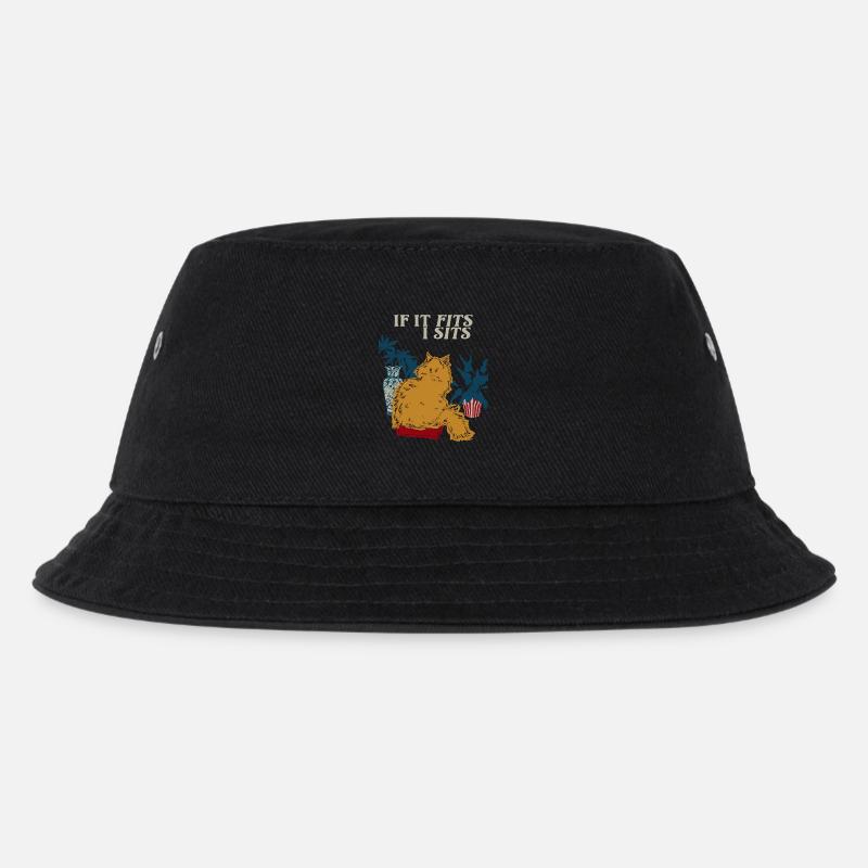 WENN ES IN EINEN SITZ PASST - Kinder Bucket Hat - Schwarz