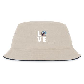 Puffin Papageientaucher - Kinder Bucket Hat - Natur/Navy - Vorne