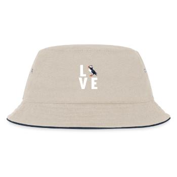 Puffin Papageientaucher - Kinder Bucket Hat - Natur/Navy - Vorne