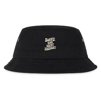Sorry Hab Nicht Zugehört Abgelenkt Anti Social - Kinder Bucket Hat - Schwarz - Vorne