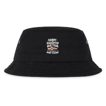 Vater und Tochter: Herzverbindung - Kinder Bucket Hat - Schwarz - Vorne