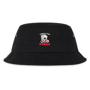 I Can't I Have Poker Gift - Kids’ Bucket Hat - black - Front