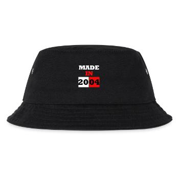 Made In 2004 Anniversaire style futuriste bicolore - Bob Enfant - noir - Devant