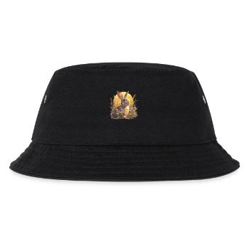 Hasen Hase - Kinder Bucket Hat - Schwarz - Vorne