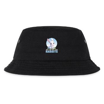 Hasen Hase - Kinder Bucket Hat - Schwarz - Vorne