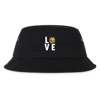 Hasen Hase - Kinder Bucket Hat - Schwarz - Vorne