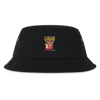Lauter Groove Gitarrenwitz - Kinder Bucket Hat - Schwarz - Vorne