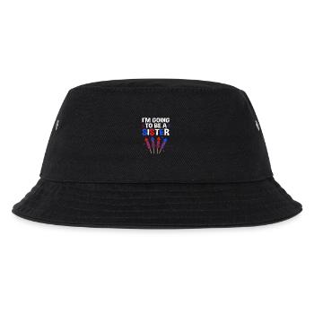 4. Juli Gender Reveal Schwangerschaft - Kinder Bucket Hat - Schwarz - Vorne