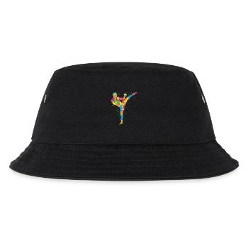 Muay Thai Colorful Martial Arts Kickboxer Kickboxing - Kids’ Bucket Hat - black - Front