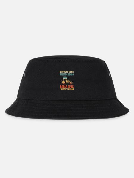 Farmer Gifts Agriculture Tractor Farmer - Kids’ Bucket Hat - black