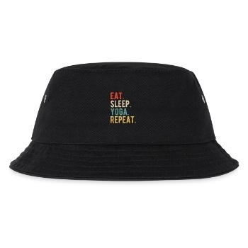 Manger Sommeil Yoga Répéter Récit Style Rétro - Bob Enfant - noir - Devant