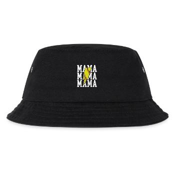 Mama Softball Vibes Spieltagsgeist - Kinder Bucket Hat - Schwarz - Vorne