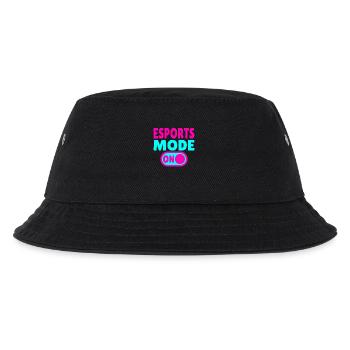 Esports Mode ON – Gaming - Kinder Bucket Hat - Schwarz - Vorne