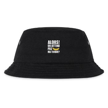 So we don't wait for my provocative humor - Kids’ Bucket Hat - black - Front