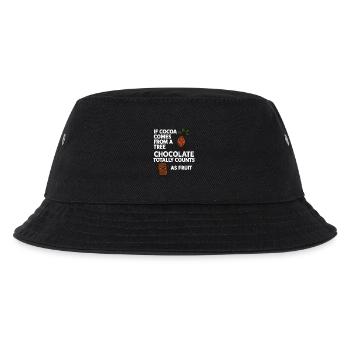 Chocolate is fruit – cocoa humor saying - Kids’ Bucket Hat - black - Front