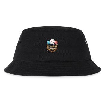 Baseball Lifestyle Energie für Fans Spieler Familie - Kinder Bucket Hat - Schwarz - Vorne