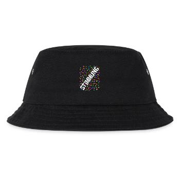Fastnacht - Karneval - Stimmung - Konfetti - Kinder Bucket Hat - Schwarz - Vorne