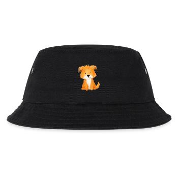 Hundefreund – süße und niedliche Illustration - Kinder Bucket Hat - Schwarz - Vorne