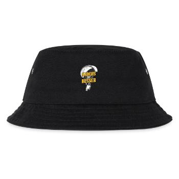 Gleitschirmflieger ANDERS IST BESSER Lustiges - Kinder Bucket Hat - Schwarz - Vorne
