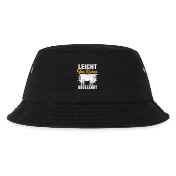 Leicht Von Kühen Abgelenkt - Kinder Bucket Hat - Schwarz - Vorne