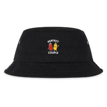 Perfect Couple Ketchup Mustard Friends - Kids’ Bucket Hat - black - Front