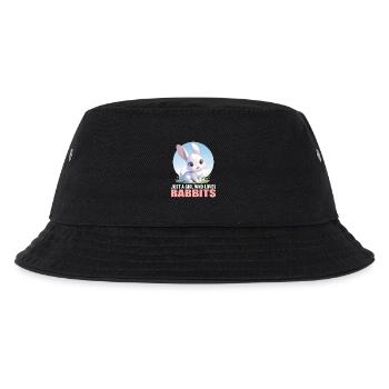 Hasen Hase - Kinder Bucket Hat - Schwarz - Vorne
