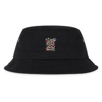 Departure into space 2nd birthday children's birthday party - Kids’ Bucket Hat - black - Front