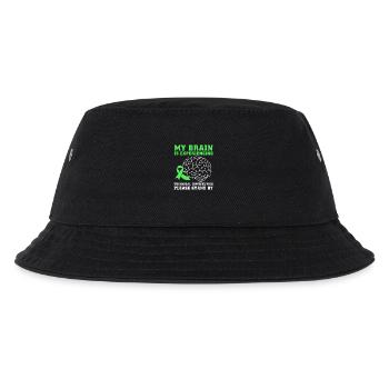 Brain injury stroke - Kids’ Bucket Hat - black - Front