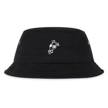 Skateboarder Zeichnung - Kinder Bucket Hat - Schwarz - Vorne