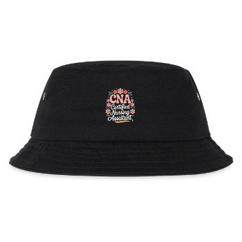 Caregiver Saying Funny Caregiver Gift - Kids’ Bucket Hat - black - Front