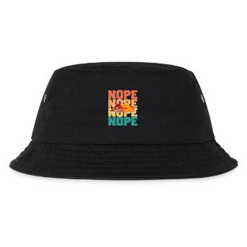  Sloth Nope - Kids’ Bucket Hat - black - Front