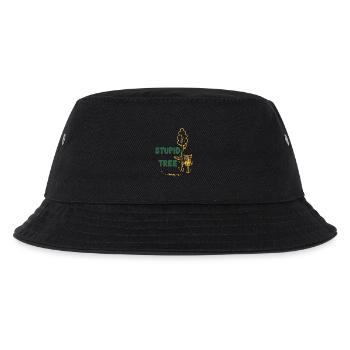 Blöder Baum lustiger Discgolfer Frisbee Golf - Kinder Bucket Hat - Schwarz - Vorne