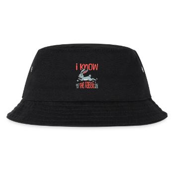 I Know How The Rabbit Runs Denglish - Kids’ Bucket Hat - black - Front